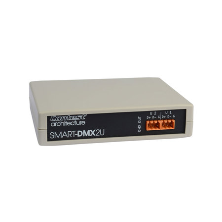 Image principale du produit SMART-DMX2U Contest - Contrôleur DMX pour pilotage de led RGB ou RGBW 2 univers