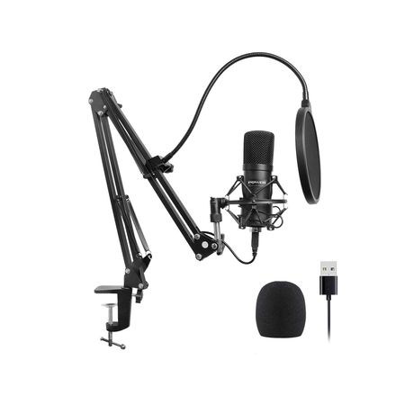 Image nº3 du produit Pack Studio avec pied de micro, micro USB et casque pour enregistrements