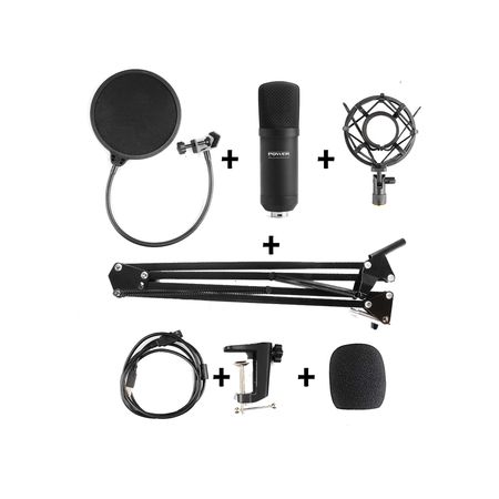 Image nº4 du produit Pack Studio avec pied de micro, micro USB et casque pour enregistrements