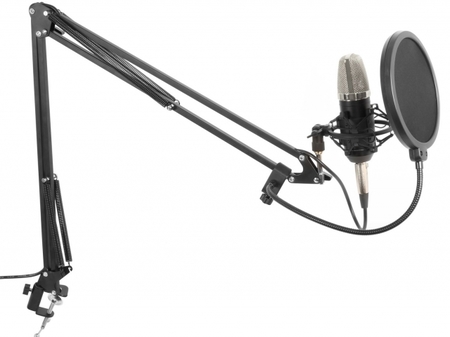 Image secondaire du produit Pack avec pied de micro, micro XLR, carte son et casque pour enregistrement studio