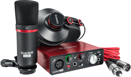 Image principale du produit Pack Studio Focusrite Scarlett Solo Studio Carte son + Casque + micro