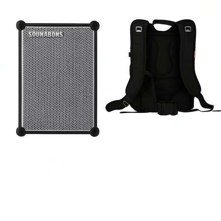 Image principale du produit Pack Sounboks 4 MG Enceinte autonome Bluetooth 216W 126dB IP65 Grise + Support sac à dos