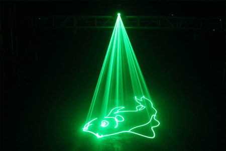 Image nº7 du produit Spectrum80green Algam lighting Laser d'animation vert 80mW dmx et musical