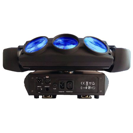 Image nº3 du produit Multi Beam Power Lighting SPIDER STAR rotation Continue 9x12W LEDs Cree RGBW