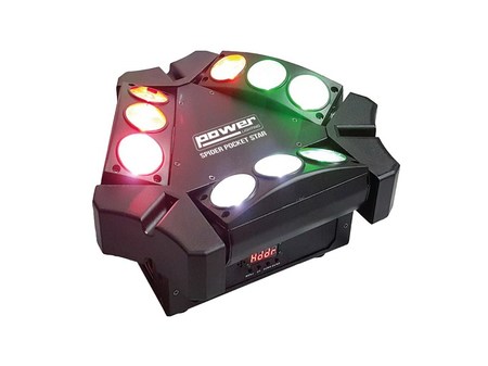 Image principale du produit Effet Beam led Power lighting Spider pocket star 9 X 3W