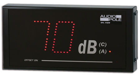 Image principale du produit Afficheur DB mètre SPL View Audiopole seul ou avec limiteur