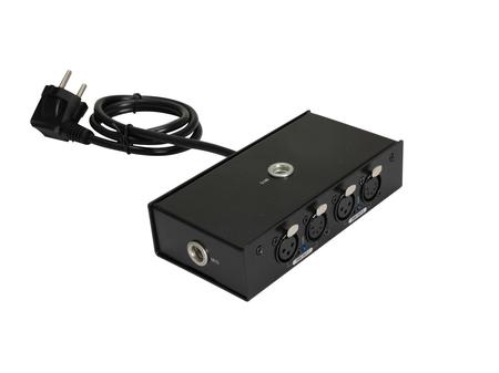 Image principale du produit Splitter DMX Eurolite Split 4 1 entrée vers 2 sorties 3 et 5 broches