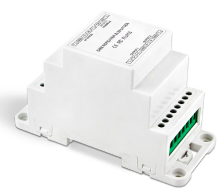 Image principale du produit Splitter DMX Acilite 1 entrée vers 2 sorties sur Rail Din alim 12V à 24V