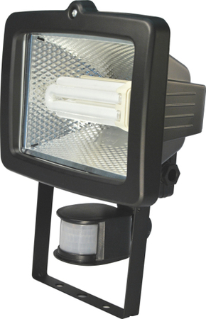 Image principale du produit projecteur exterieur 21W Noir avec détecteur de mouvement équivant à 120W halogène