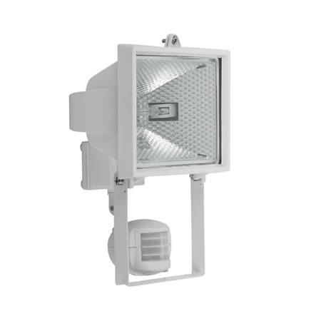 Image principale du produit projecteur exterieur 500W rectangle Blanc avec détecteur de mouvement