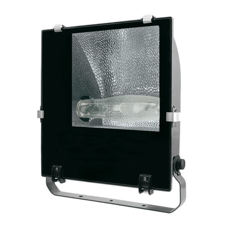 Image principale du produit projecteur architectural exterieur 250W Iodure noir asymetrique