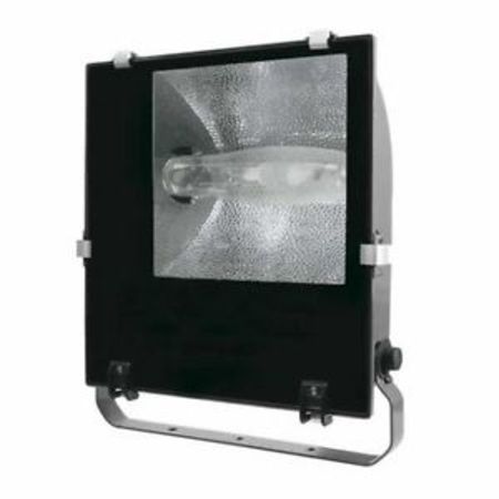 Image principale du produit projecteur architectural exterieur 400W Iodure noir symetrique