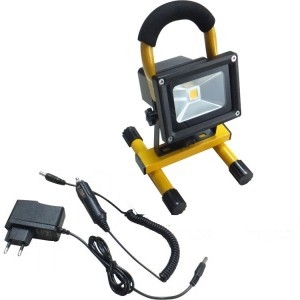 Image principale du produit Projecteur LED 10W Portable et Rechargeable IP65 Jaune