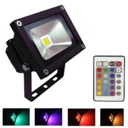 Image principale du produit Projecteur Exterieur gris RGB Led 12V 10W EPISTAR avec télécommande