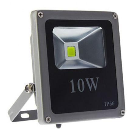 Image principale du produit projecteur exterieur noir Led 10W slim blanc froid IP66