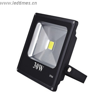 Image principale du produit projecteur exterieur noir Led 30W slim blanc froid IP66