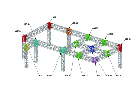 Image secondaire du produit Structure rectangulaire 540x290 mm longueur 1.5m - SR503150 ASD