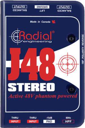 Image secondaire du produit Boites de direct - D.I. active stéréo  RADIAL ENGINEERING - SRA J48-STEREO