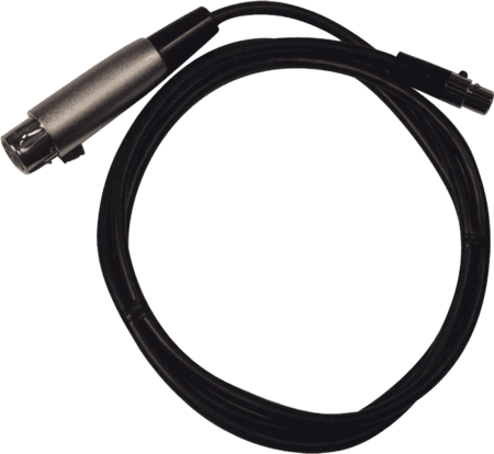 Image principale du produit Câble Tiny QG Shure WA310 mini XLR 4 broches femelle vers XLR 3 broches femelle 1M20