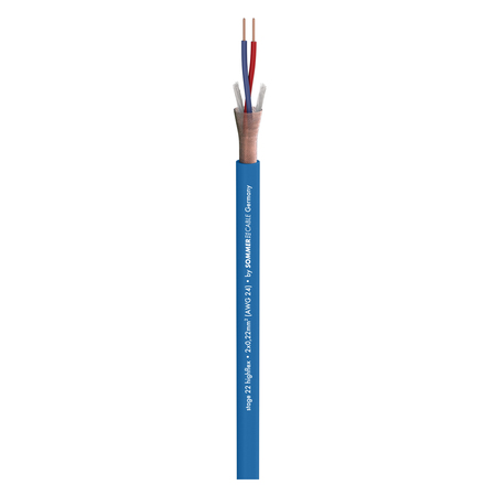 Image secondaire du produit Câble Micro Sommer cable Stage 22 2X0.22 mm2 bleu vendu au mètre
