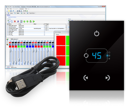 Image principale du produit Panneau de contrôle programmable ESA Stick GA2 tactile et graphique 99 scènes