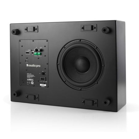Image secondaire du produit Caisson de basse mural noir sans fil 100W Audio Pro Business SUB-3BK