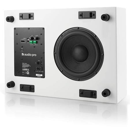 Image secondaire du produit Caisson de basse mural blanc sans fil 100W Audio Pro Business SUB-3WH