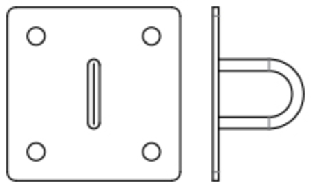 Image secondaire du produit Platine pour élingue ou chaîne SUE ASD