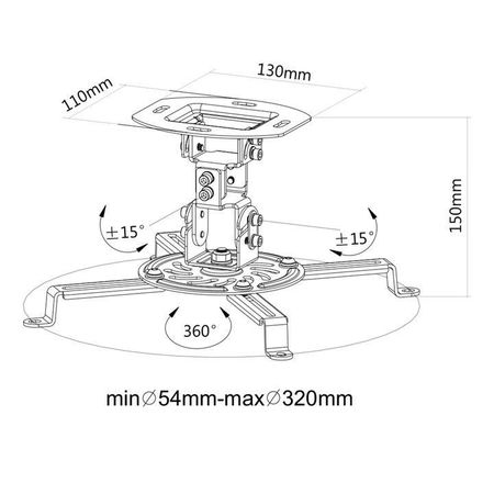 Image nº3 du produit Support de videoprojecteur BeamerFlex L 13,5K max blanc