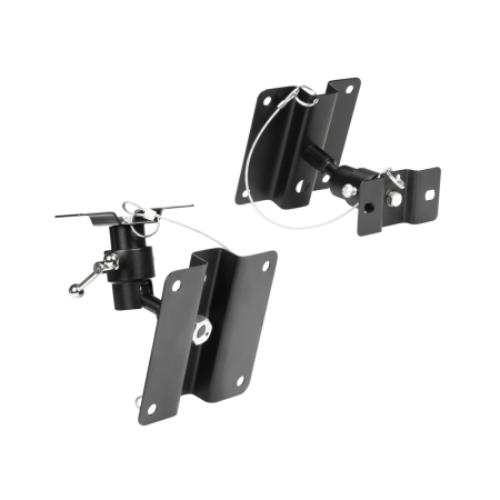 Image secondaire du produit Support mural noir pour enceinte max 8 kg vendus par paire