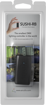 Image principale du produit Interface DMX miniature Sushi-RB-RJ 128 canaux Sunlite suite 2004 DASlight Lumidesk lite ESA1