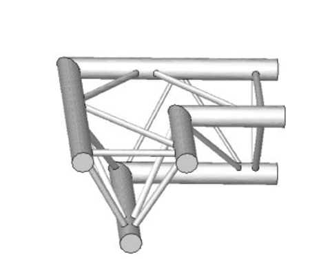 Image principale du produit structure alu ASD angle 2 départs latéral SX290 triangulaire ASD ASX22