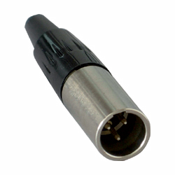 Image principale du produit Fiche mini XLR Switchcraft 3 broches mâle