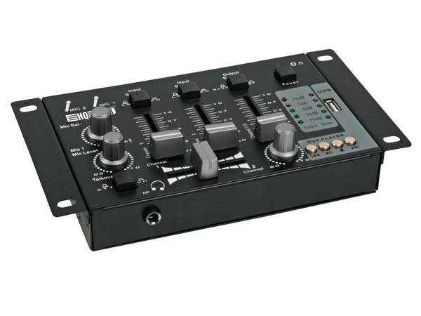 Image principale du produit TABLE DE MIXAGE HQ Power 2 CANAUX + ENTRÉE USB