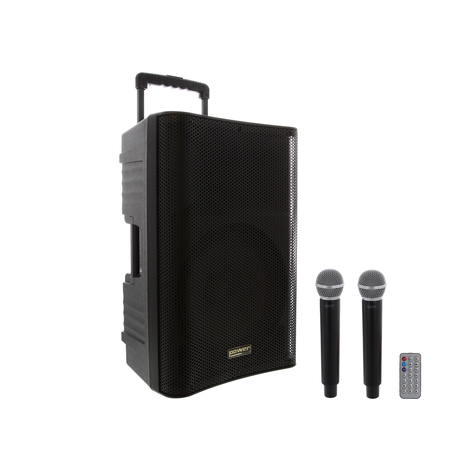 Image principale du produit Taky 12 Media Power acoustics - Enceinte autonome 100W 2 micros mains sans fil USB Bluetooth