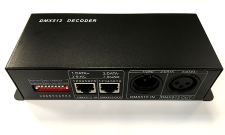 Image secondaire du produit Driver de Led DMX 4 canaux pour RGBW Tapedriver HD 8A par canal