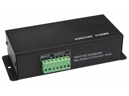 Image principale du produit Driver de Led DMX 4 canaux pour RGBW Tapedriver HD 4A par canal