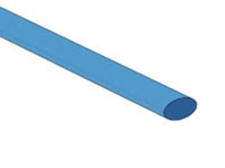 Image principale du produit Gaine thermoretractable 2:1 bleu 6.4mm 1m20