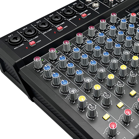 Image nº8 du produit TM 633 BU-DSP definitive audio - Table de mixage 12 entrées Bluetooth + lecteur enregistreur USB + Echo DSP