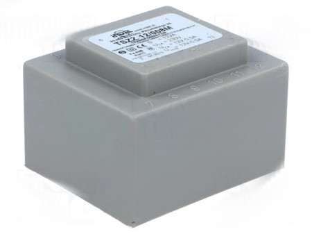 Image principale du produit Transformateur moulé pour carte PCB 230Vac 2x12V 0.5A 12VA