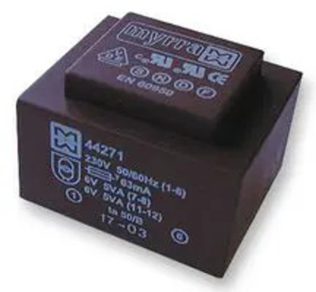 Image principale du produit Transformateur CI 2X15V 10VA primaire 230V