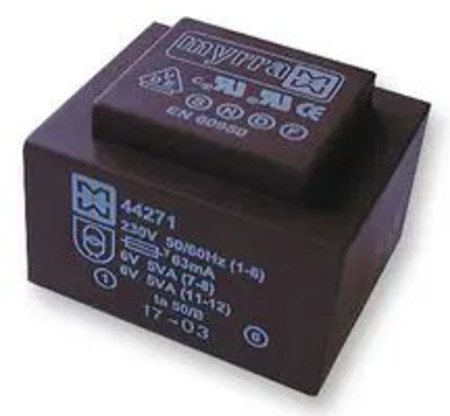 Image principale du produit Transformateur CI 2X15V 10VA primaire 230V