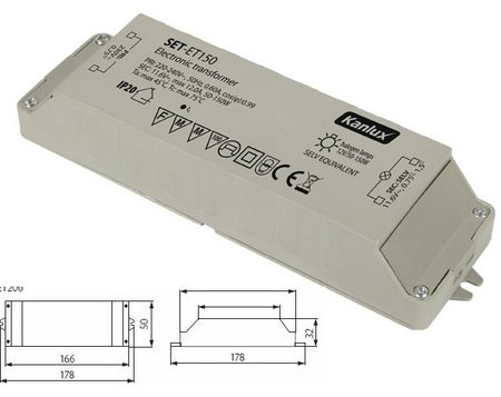 Image principale du produit Transfo Spécial Halogène 12V 150 VA