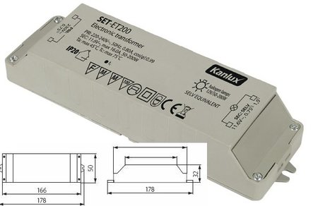 Image principale du produit Transfo Spécial Halogène 12V 200 VA