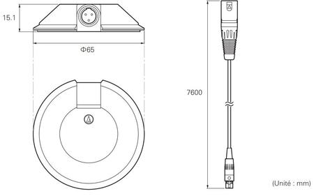 Image nº3 du produit U841R Audio-Technica microphone de surface à condensateur omnidirectionnel