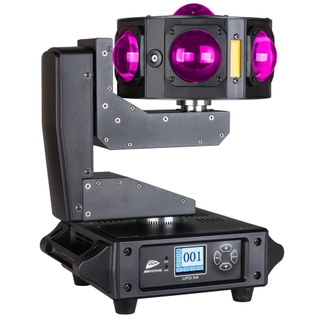 Image principale du produit UFO X4 JB Systems – effet soucoupe 4 en 1, 16 leds 40W RGBW + 108 leds RGBW + laser rgb + strobe