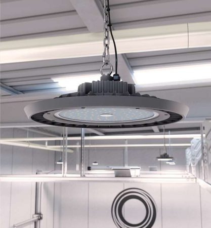 Image nº3 du produit Suspension led industrielle Beneito et faure UFO 150W 4K 19500 lumens 110°