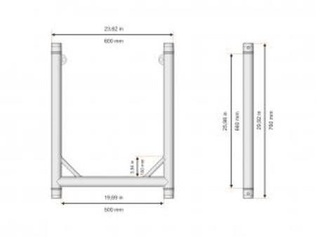 Image nº3 du produit Structure Duratruss U-Frame 50 dimension 800X600