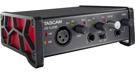 Image principale du produit Carte son Tascam US-1x2 HR 1 entrée micro 1 entrée line 1 sortie 192kHz 24 bits
