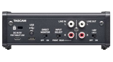 Image nº3 du produit Carte son Tascam US-1x2 1 entrée micro 1 entrée line 1 sortie 192kHz 24 bits